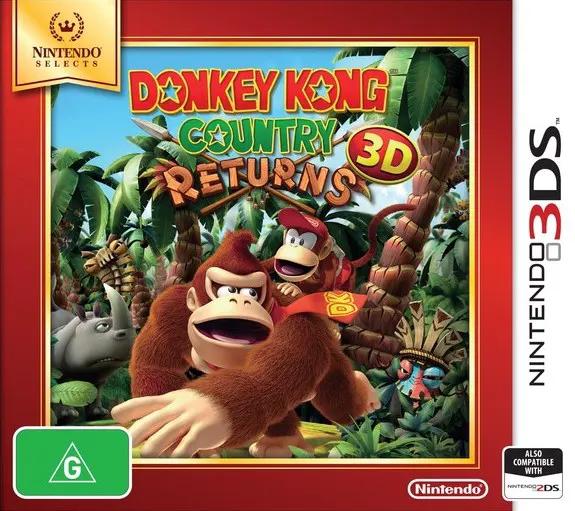 Game | Nintendo 3DS | Donkey Kong Country Returns 3D (Nintendo Selects) Physical Video Games Game Nintendo