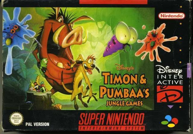Game | Super Nintendo SNES | Timon And Pumbaa Jungle Games Physical Video Games Game Nintendo