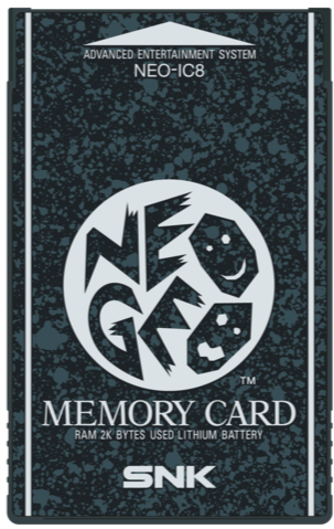 Accessory | SNK Neo Geo AES MVS | Memory Card NEO-IC8 Home Game Console Accessories Accessory SNK