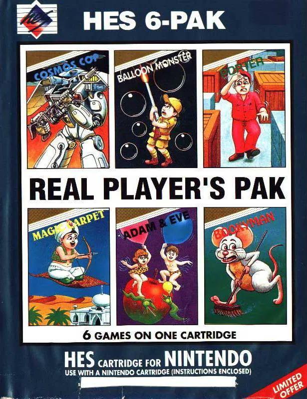 Game | Nintendo NES | HES Real Player's Pack Physical Video Games Game Nintendo