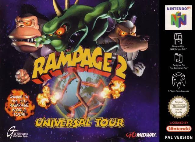 Game | Nintendo N64 | Rampage 2 Universal Tour Physical Video Games Game Nintendo