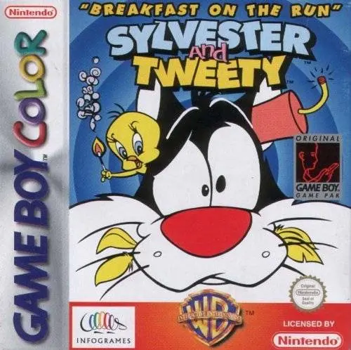 Game | Nintendo Game Boy Color GBC | Sylvester & Tweety Breakfast On The Run Physical Video Games Game Nintendo