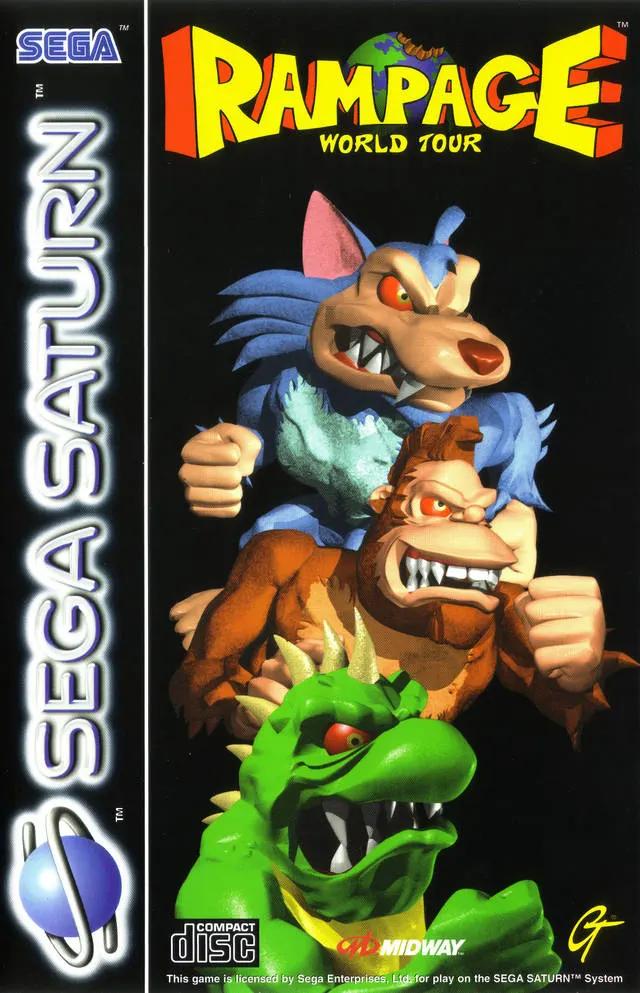 Game | Sega Saturn | Rampage World Tour Physical Video Games Game Sega