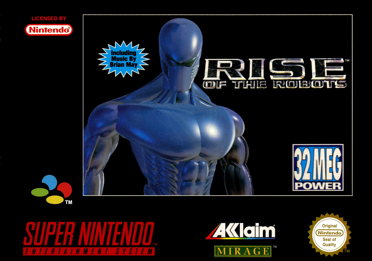 Game | Super Nintendo SNES | Rise Of The Robots Physical Video Games Game Nintendo