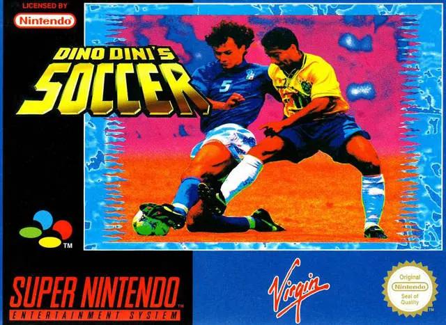 Game | Super Nintendo SNES | Dino Dini's Soccer Physical Video Games Game Nintendo