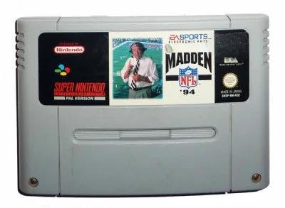 Game | Super Nintendo SNES | Madden NFL '94 Physical Video Games Game Nintendo