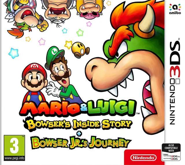 Game | Nintendo 3DS | Mario & Luigi: Bowser's Inside Story + Bowser Jr's Journey Physical Video Games Game Nintendo