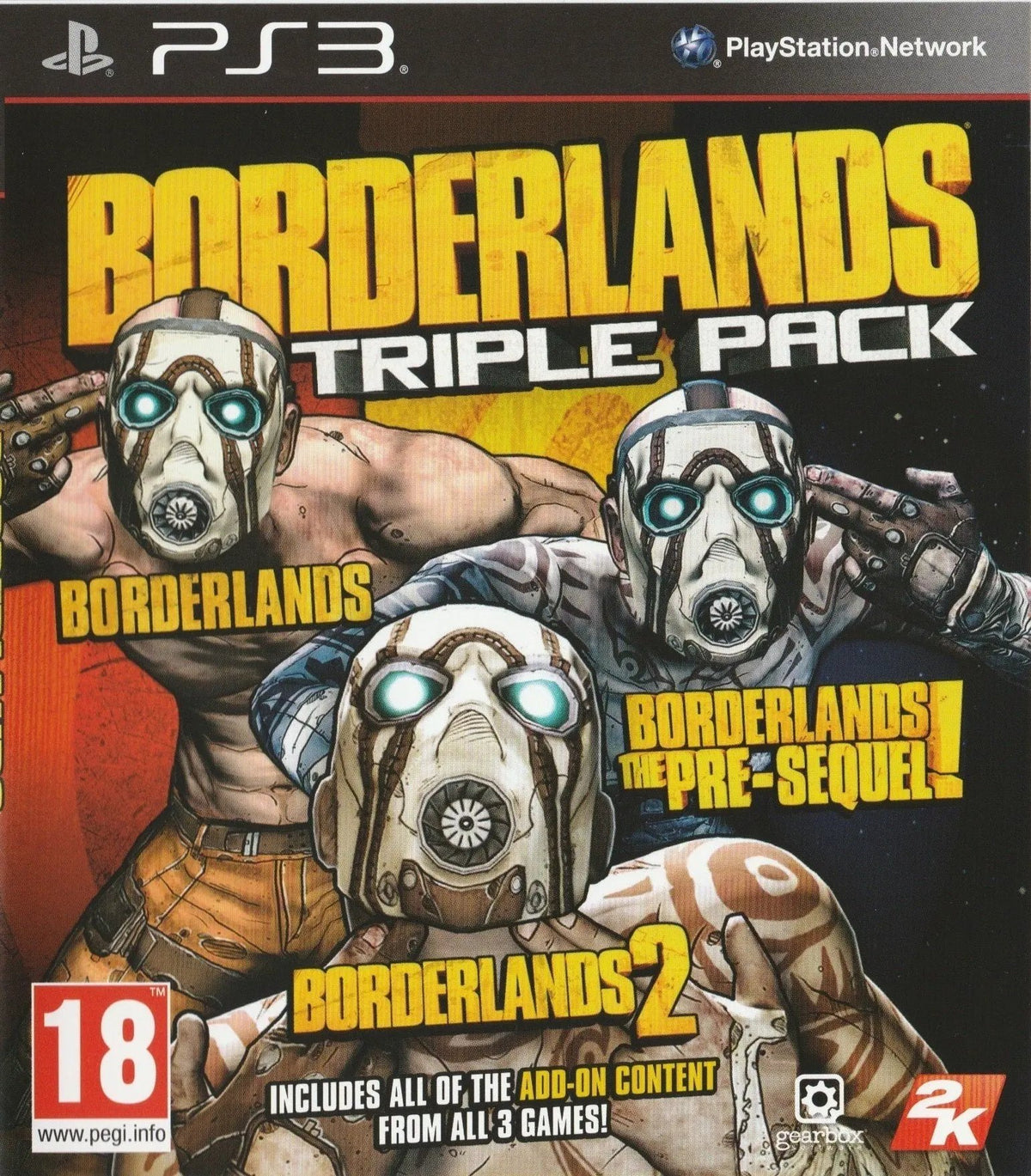Game | Sony PlayStation PS3 | Borderlands Triple Pack Physical Video Games Game Sony