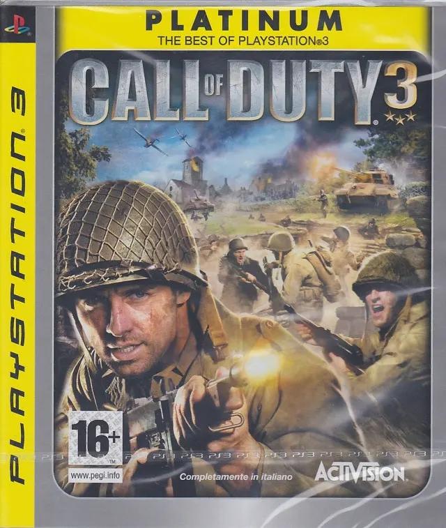 Game | Sony PlayStation PS3 | Call Of Duty 3 (Platinum) Physical Video Games Game Sony