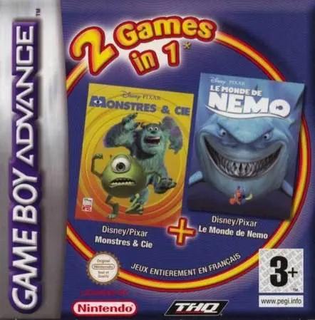 Game | Nintendo Game Boy Advance GBA | Monsters, Inc. + Finding Nemo Physical Video Games Game Nintendo