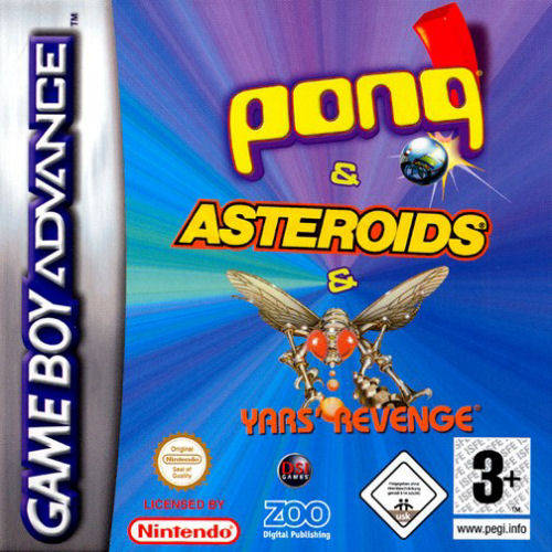 Game | Nintendo Game Boy Advance GBA | Pong & Asteroids & Yar's Revenge