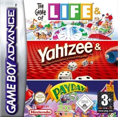 Game | Nintendo Game Boy Advance GBA | Life & Yahtzee & Payday Physical Video Games Game Nintendo