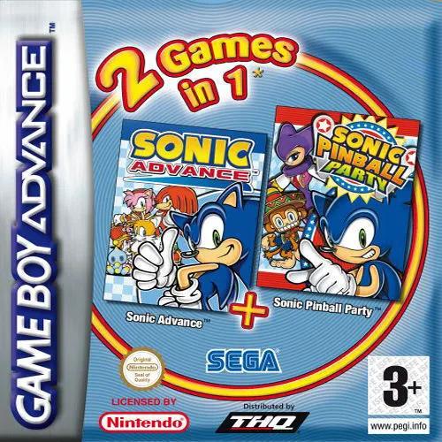 Game | Nintendo Game Boy Advance GBA | 2 Games In 1: Sonic Advance + Sonic Pinball Party Physical Video Games Game Nintendo