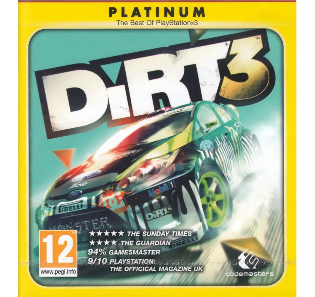 Game | Sony PlayStation PS3 | Dirt 3 (Platinum) Physical Video Games Game Sony