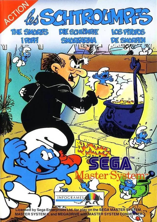 Game | Sega Master System | Les Schtroumpfs Physical Video Games Game Sega