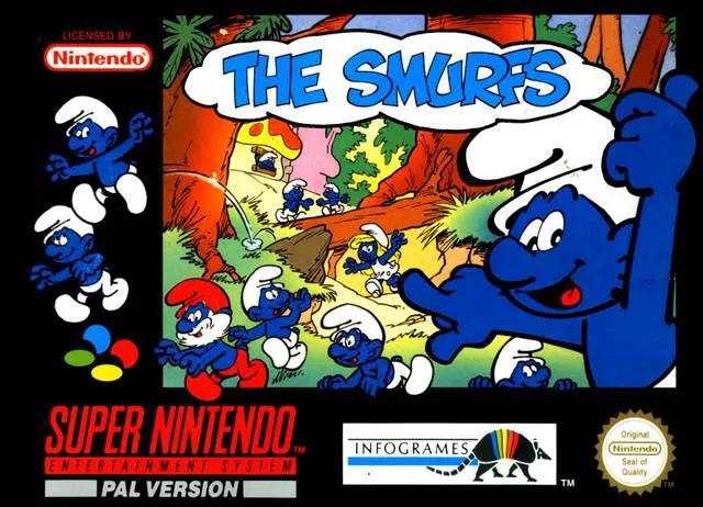 Game | Super Nintendo SNES | The Smurfs Physical Video Games Game Nintendo