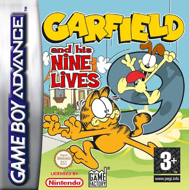 Game | Nintendo Game Boy Advance GBA | Garfield And His Nine Lives Physical Video Games Game Nintendo