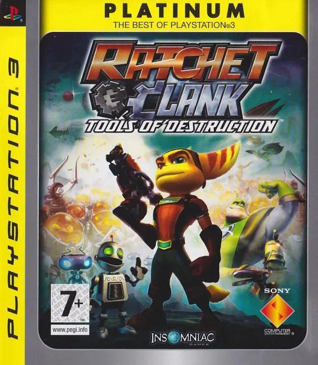 Game | Sony PlayStation PS3 | Ratchet & Clank: Tools Of Destruction (Platinum) Physical Video Games Game Sony