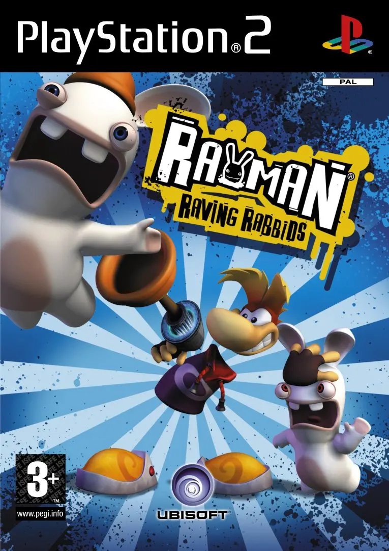 Game | Sony PlayStation PS2 |Rayman Raving Rabbids Physical Video Games Game Sony