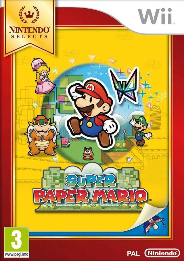 Game | Nintendo Wii | Super Paper Mario (Nintendo Selects) Physical Video Games Game Nintendo