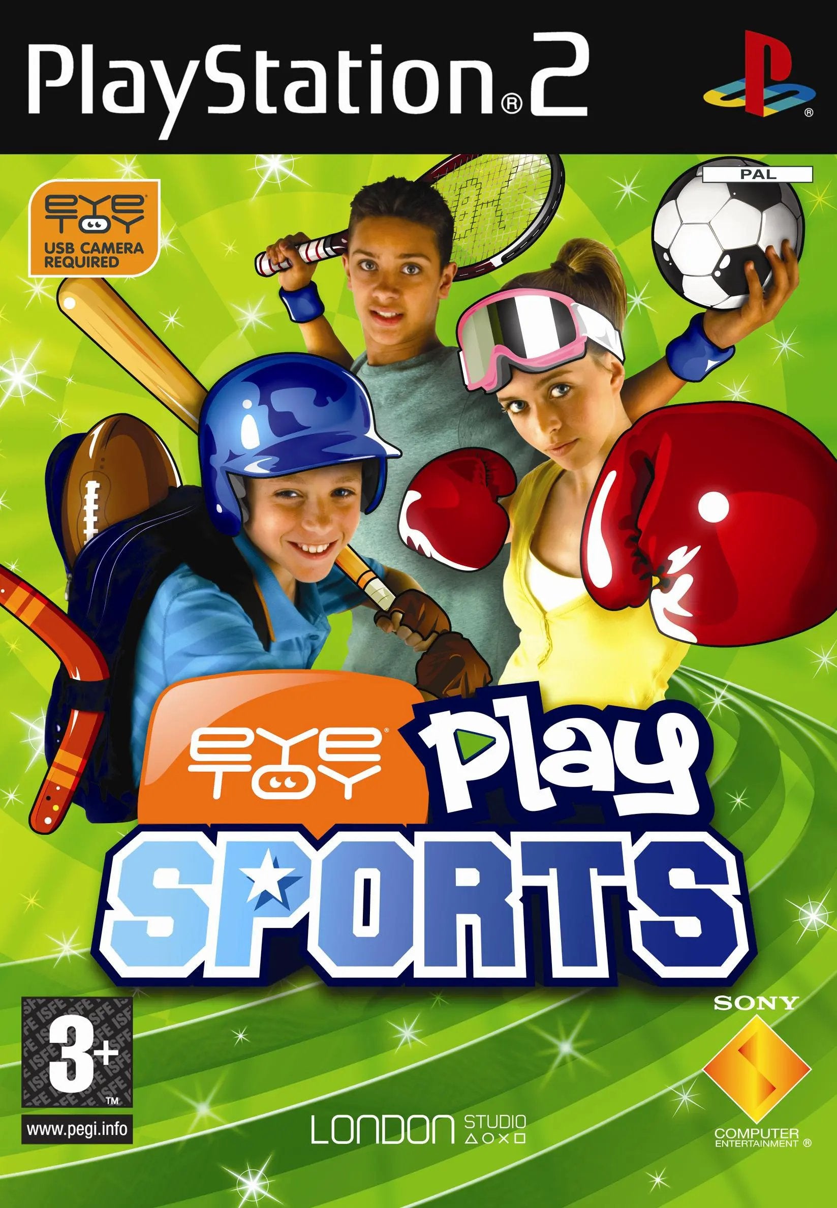 Game | Sony PlayStation PS2 | Eye Toy Play Sports Physical Video Games Game Sony
