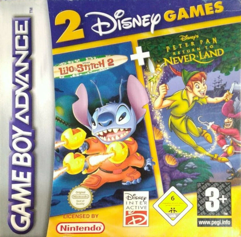 Game | Nintendo Game Boy Advance GBA | Lilo & Stitch 2 + Peter Pan Return To Neverland