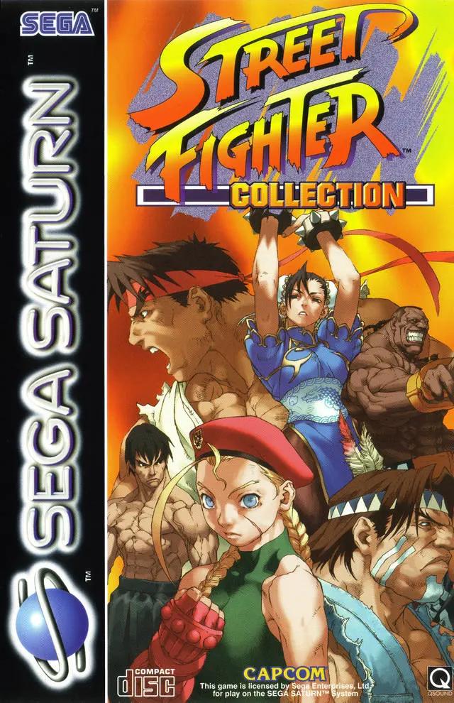 Game | Sega Saturn | Street Fighter Collection Physical Video Games Game Sega