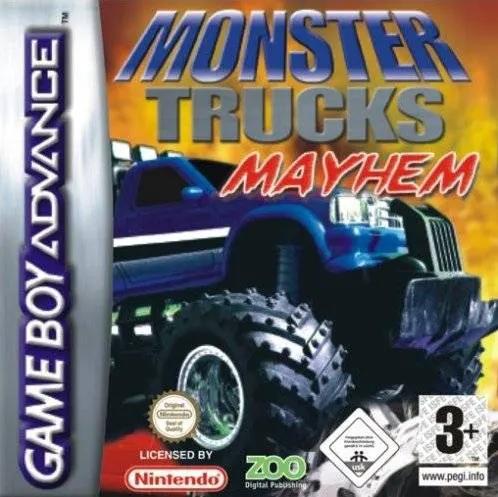Game | Nintendo Game Boy Advance GBA | Monster Trucks Mayhem Physical Video Games Game Nintendo