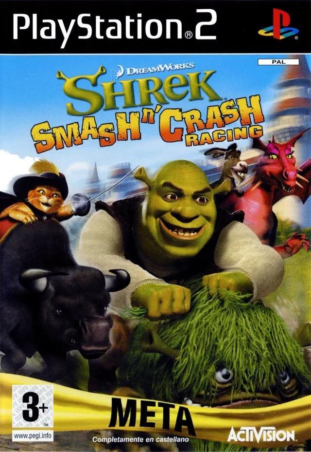 Game | Sony PlayStation PS2 | Shrek Smash N' Crash Racing Physical Video Games Game Sony