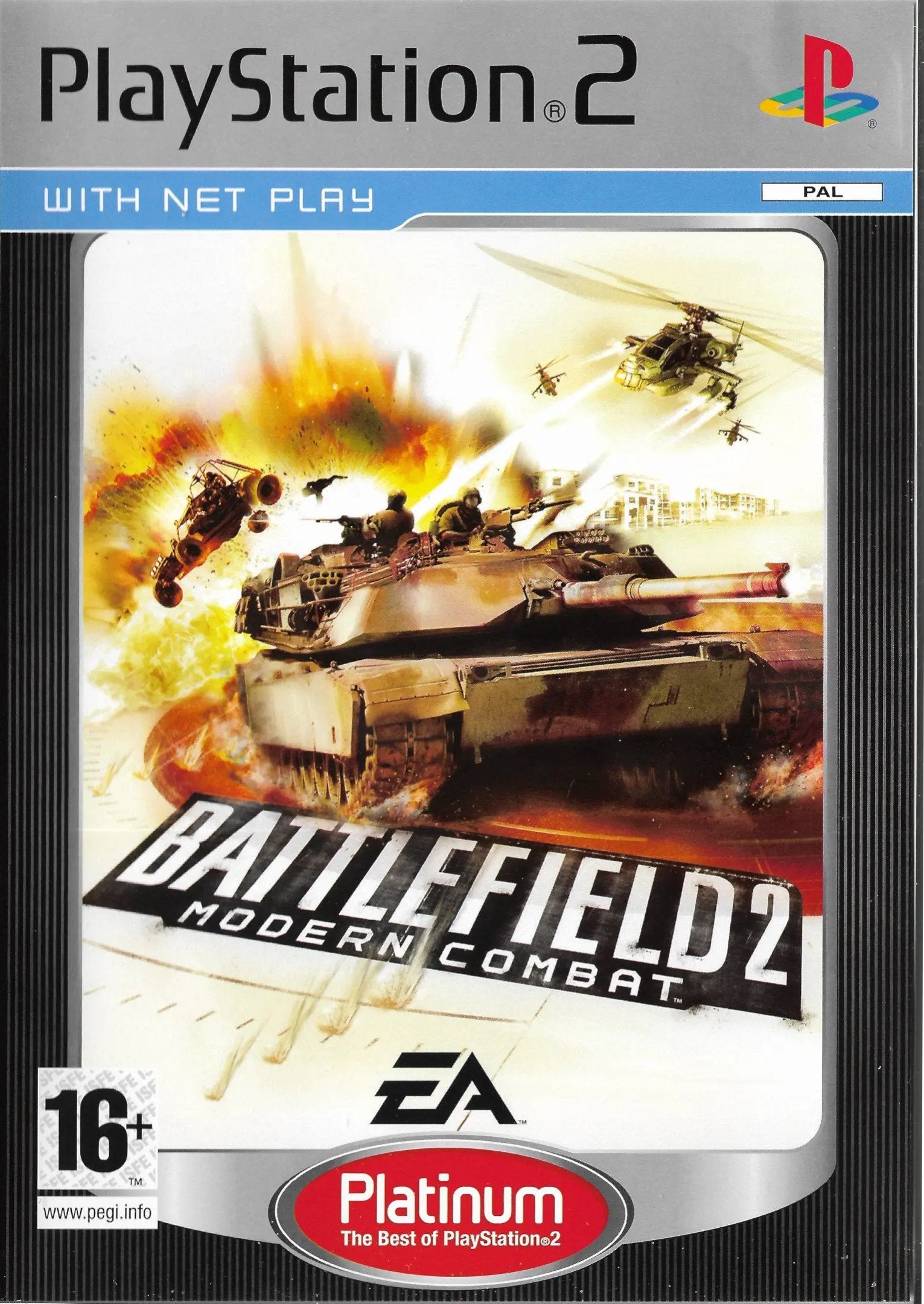 Game | Sony PlayStation PS2 | Battlefield 2 Modern Combat (Platinum) Physical Video Games Game Sony