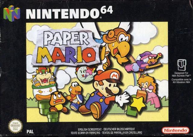 Game | Nintendo N64 | Paper Mario Physical Video Games Game Nintendo