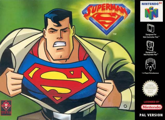 Game | Nintendo N64 | Superman Physical Video Games Game Nintendo