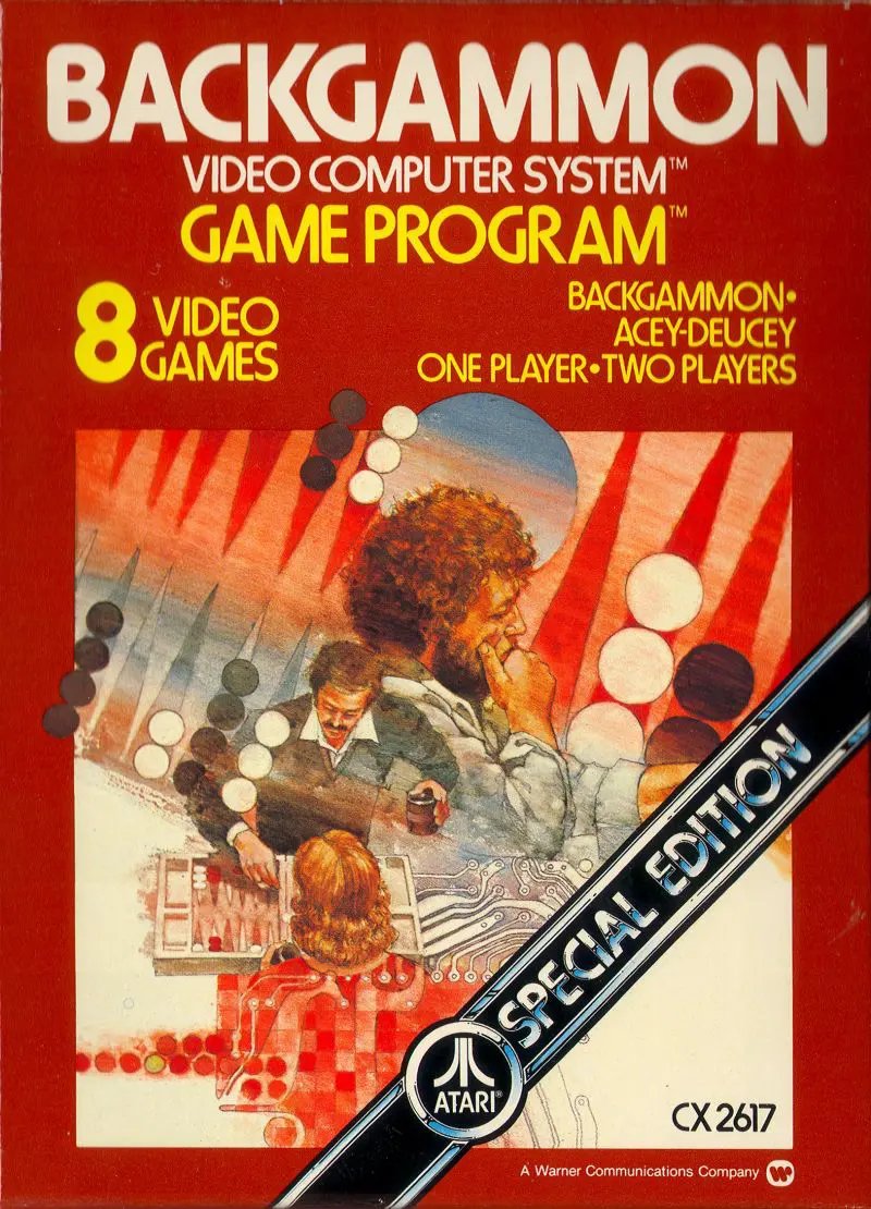 Game | Atari 2600 | Backgammon Physical Video Games Game Atari