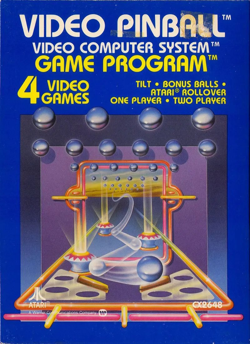 Game | Atari 2600 | Pinball Physical Video Games Game Atari