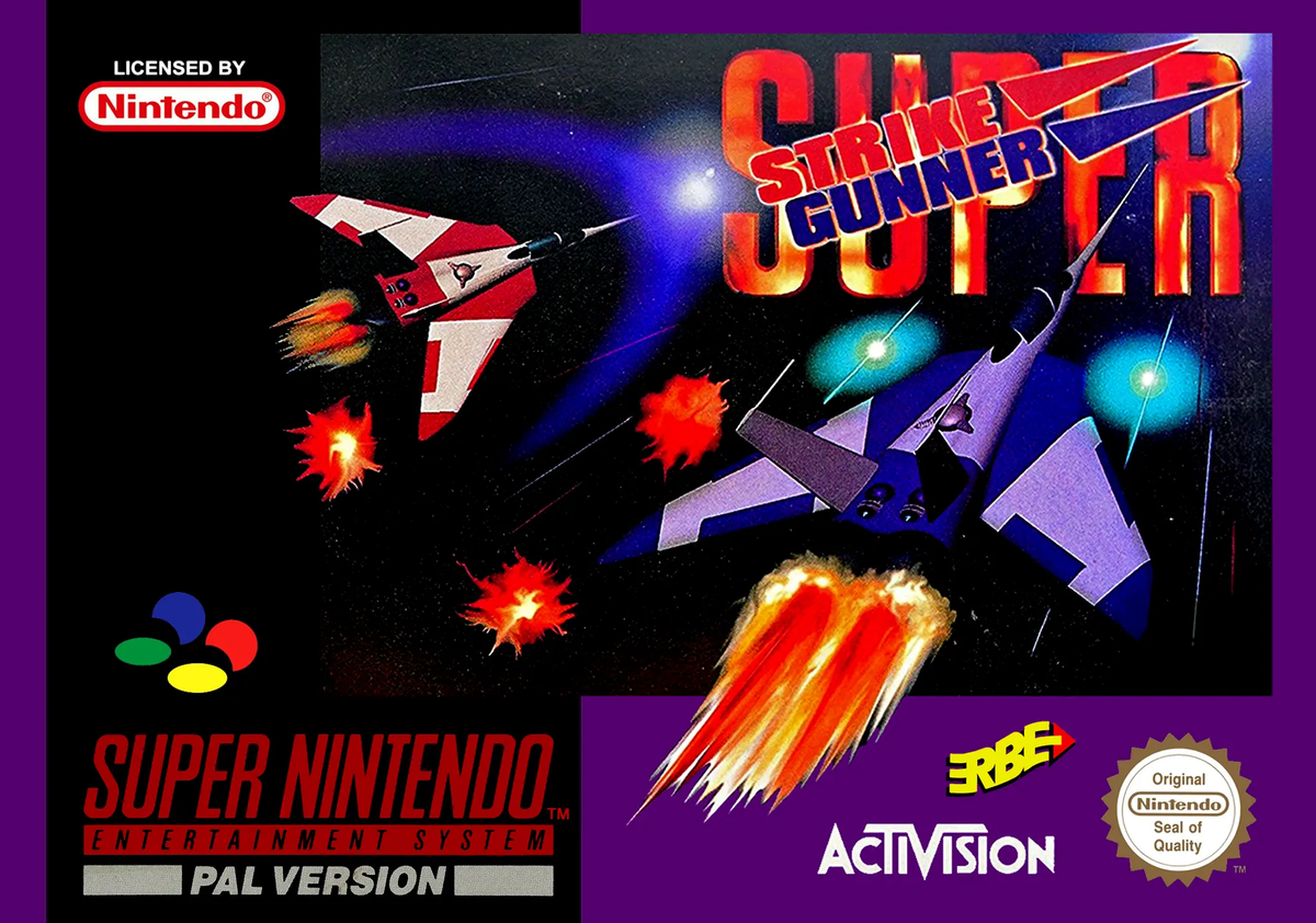 Game | Super Nintendo SNES | Super Strike Gunner Physical Video Games Game Nintendo