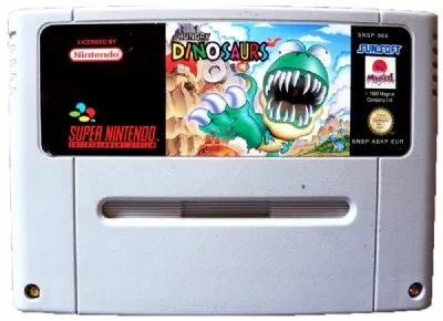 Game | Super Nintendo SNES | Hungry Dinosaurs Physical Video Games Game Nintendo