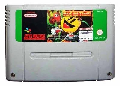 Game | Super Nintendo SNES | Pac-In-Time Physical Video Games Game Nintendo