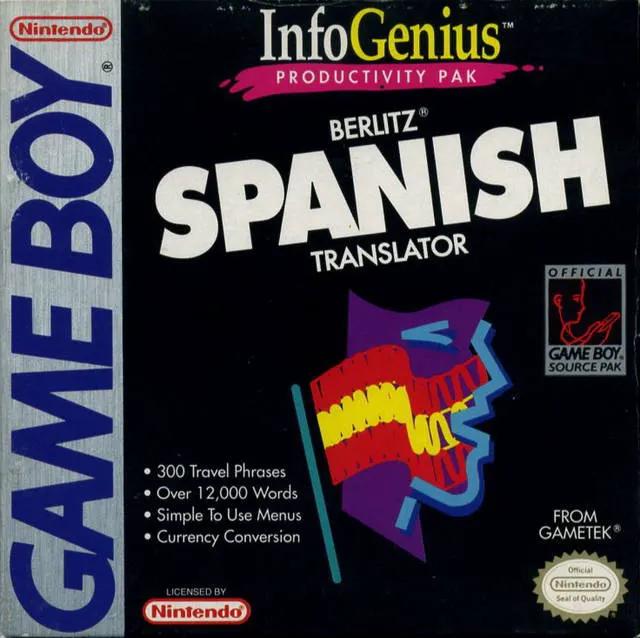 Game | Nintendo Game Boy GB | Berlitz Spanish Translator Physical Video Games Game Nintendo