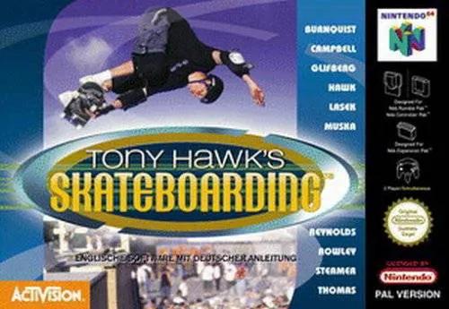 Game | Nintendo N64 | Tony Hawk's Pro Skater Physical Video Games Game Nintendo