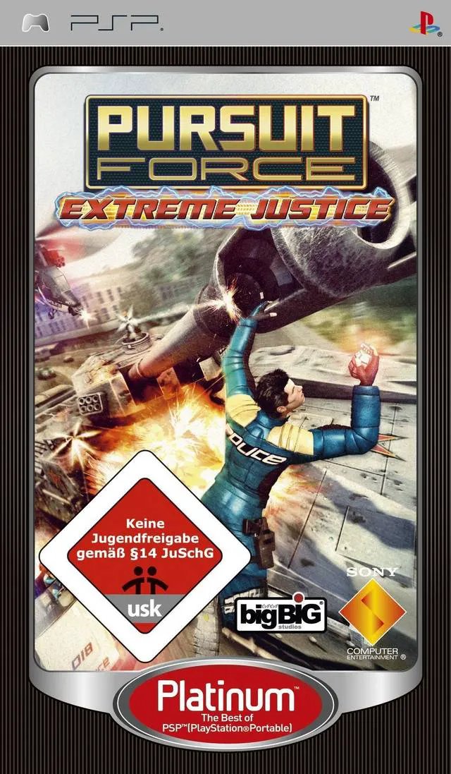 Game | Sony PSP | Pursuit Force: Extreme Justice (Platinum) Physical Video Games Game Sony