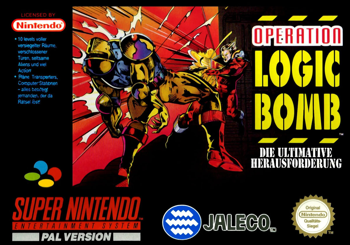 Game | Super Nintendo SNES | Operation Logic Bomb Physical Video Games Game Nintendo