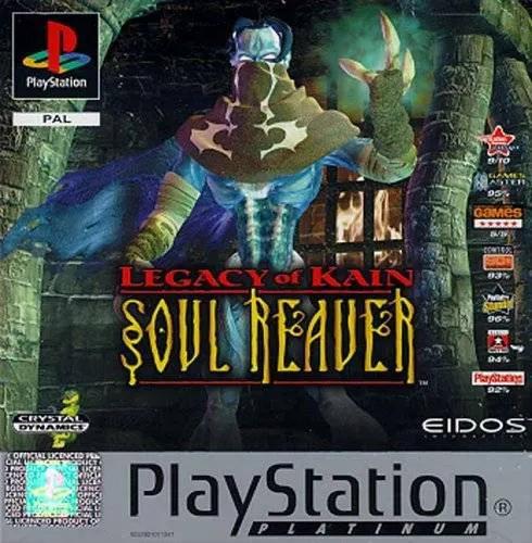 Game | Sony PlayStation PS1 | Legacy Of Kain Soul Reaver (Platinum) Physical Video Games Game Sony