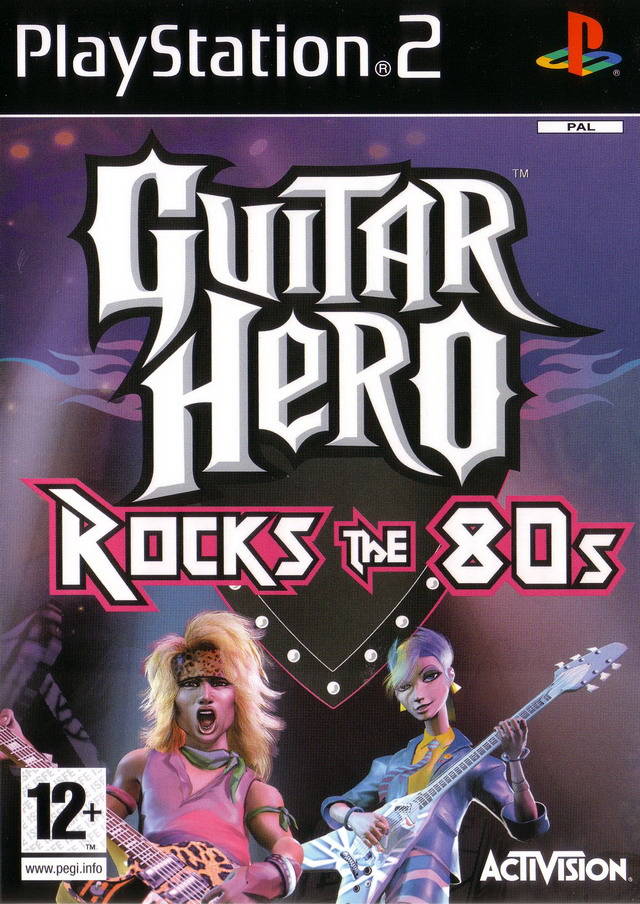Game | Sony PlayStation PS2 | Guitar Hero: Rocks The 80s