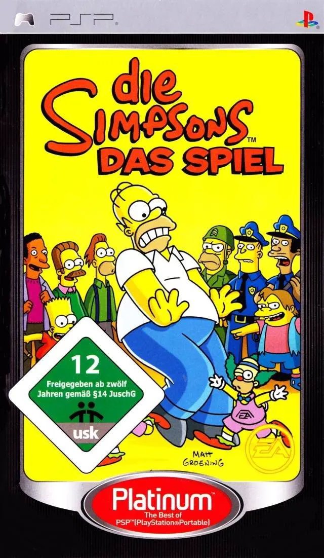 Game | Sony PSP | The Simpsons Game (Platinum) Physical Video Games Game Sony