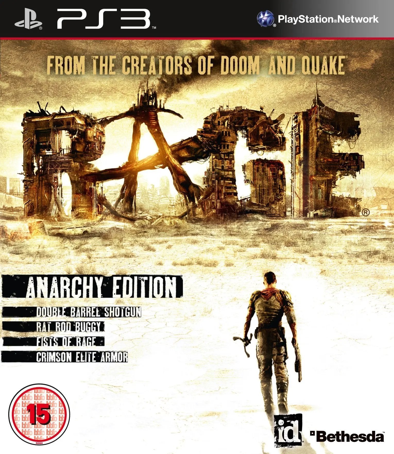 Game | Sony PlayStation PS3 | Rage (Anarchy Edition) Physical Video Games Game Sony
