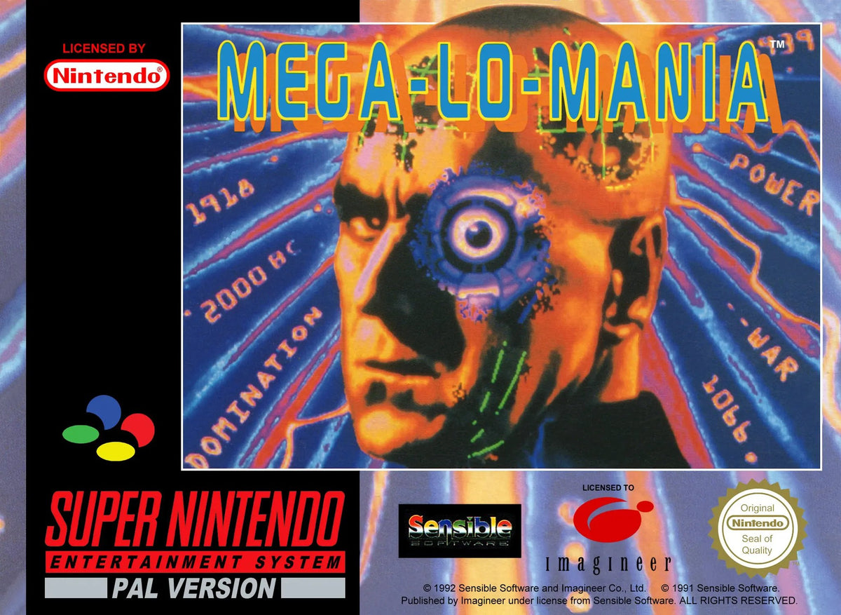 Game | Super Nintendo SNES | Mega Lo Mania Physical Video Games Game Nintendo