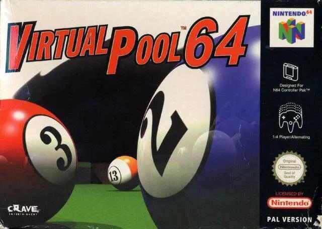 Game | Nintendo N64 | Virtual Pool Physical Video Games Game Nintendo