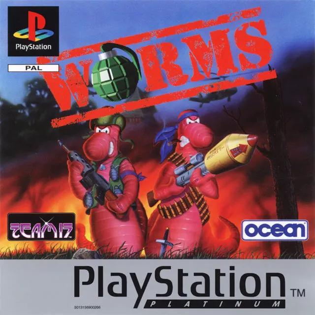 Game | Sony PlayStation PS1 | Worms (Platinum) Physical Video Games Game Sony