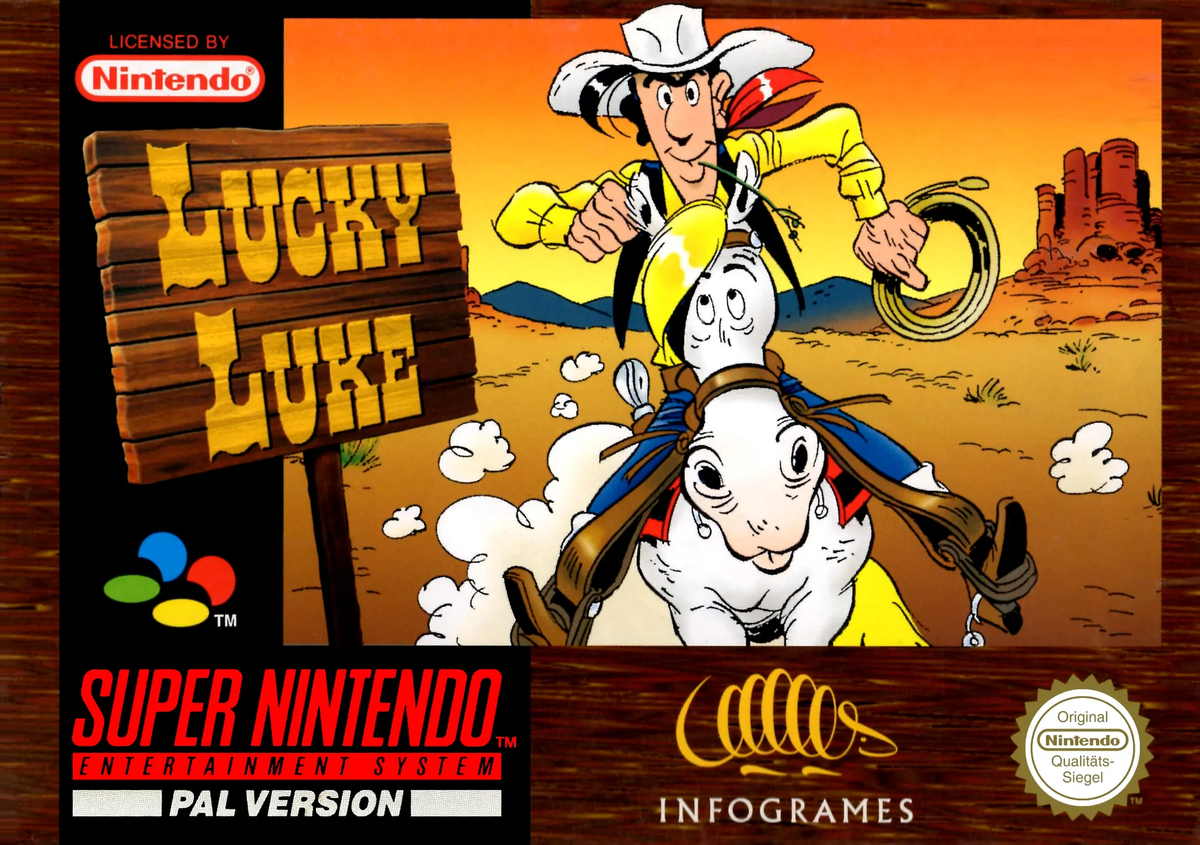 Game | Super Nintendo SNES | Lucky Luke Physical Video Games Game Nintendo