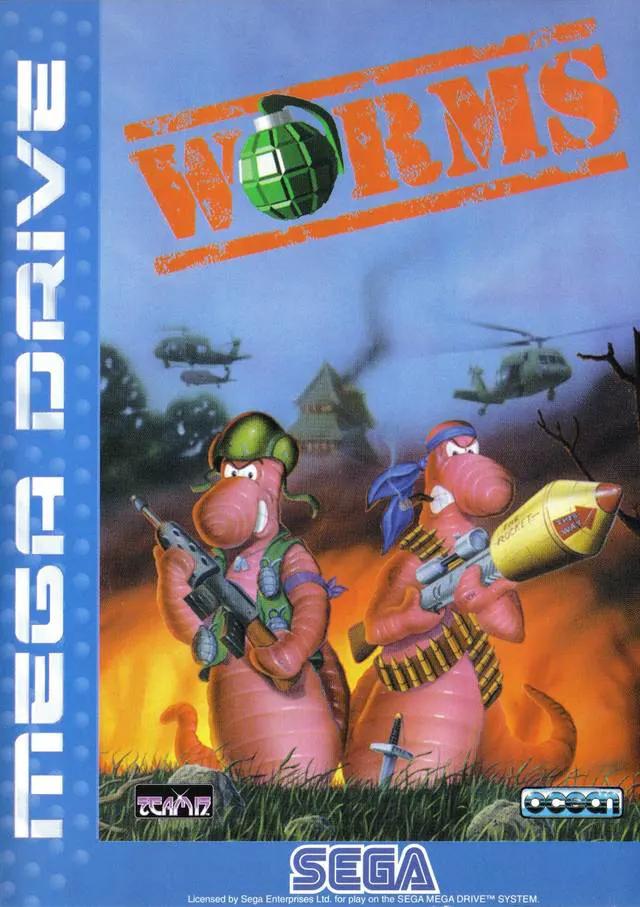 Game | Sega Mega Drive | Worms Physical Video Games Game Sega